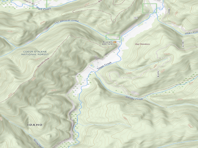 USGS topographic map of Rd 1514 Site 4