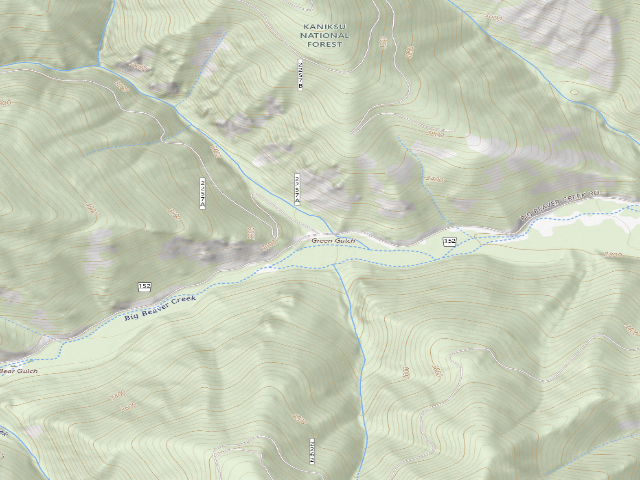 USGS topographic map of Rd 152 Site 6