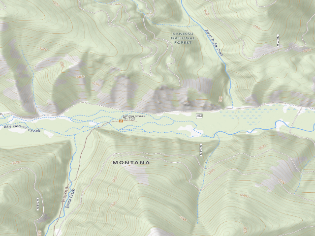 USGS topographic map of Rd 152E Site 1