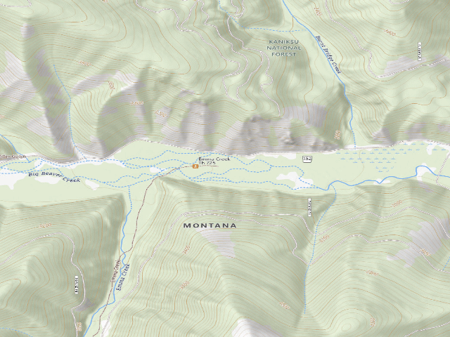 USGS topographic map of Rd 152E Site 1A