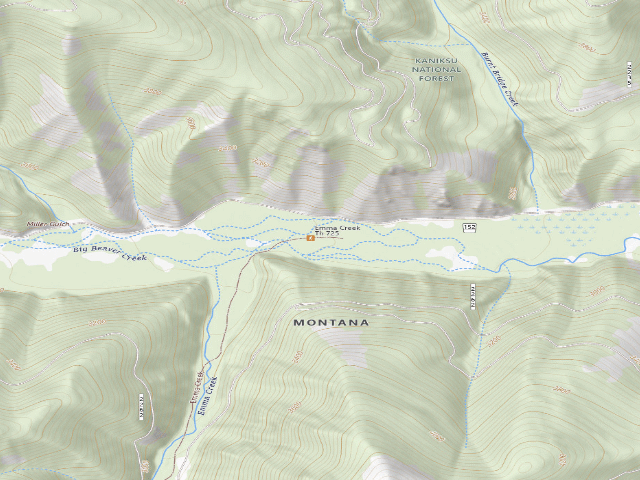 USGS topographic map of Rd 152E Site 1B