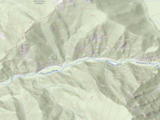 USGS topographic map of Rd 154 Site 18