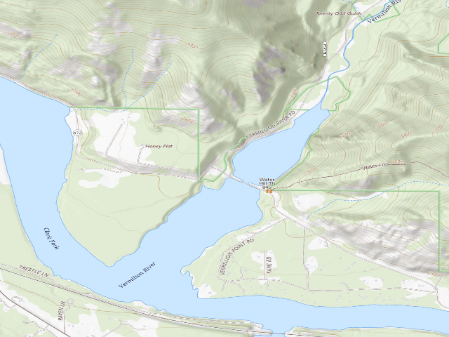 USGS topographic map of Rd 154 Site 1A