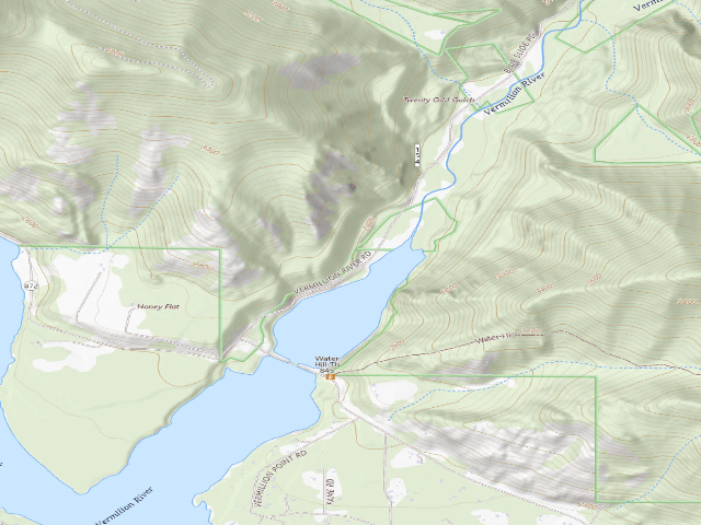 USGS topographic map of Rd 154 Site 2