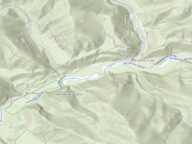 USGS topographic map of Rd 154 Site 7B