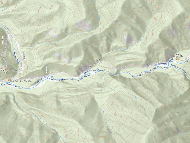 USGS topographic map of Rd 154 Site 9B