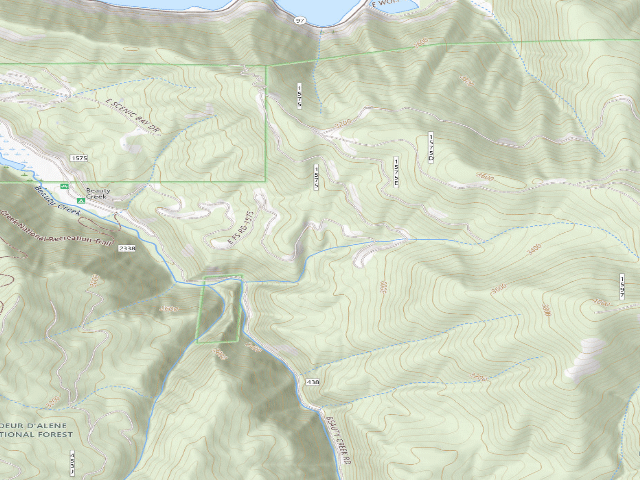 USGS topographic map of Rd 1575 Site 2B
