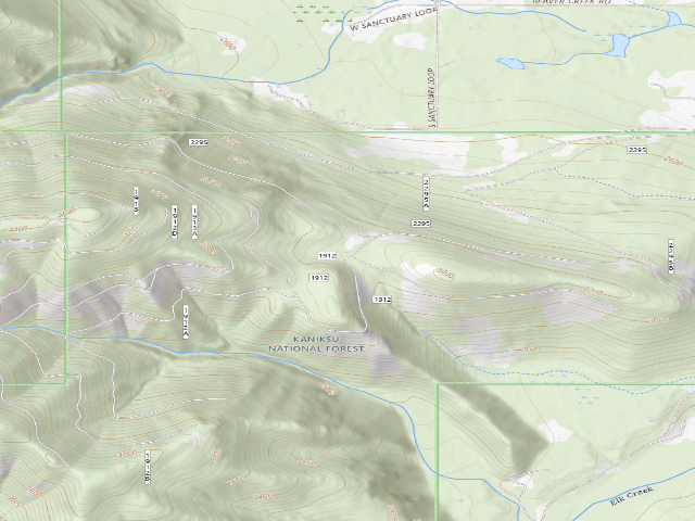 USGS topographic map of Rd 1912 Site 1