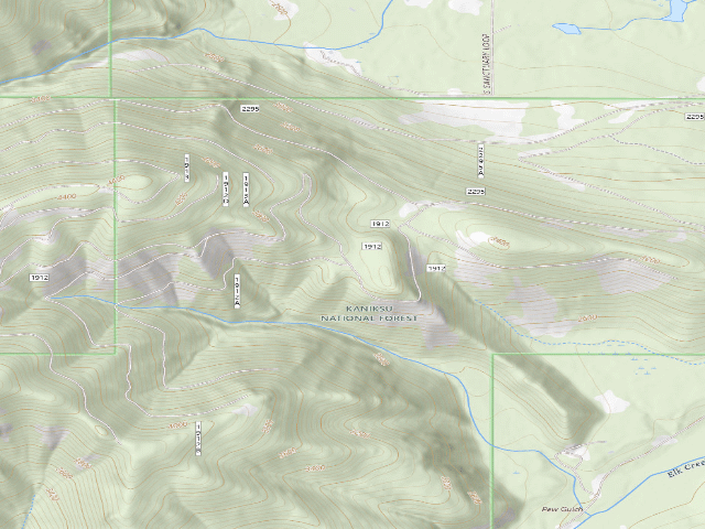 USGS topographic map of Rd 1912 Site 2