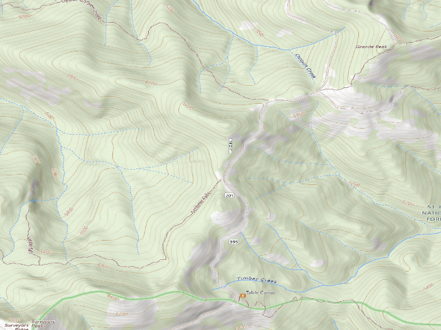 USGS topographic map of Rd 201 Mi 40.7 Site C