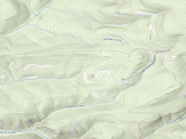 USGS topographic map of Rd 202 Site 2