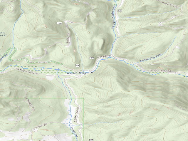 USGS topographic map of Rd 206 Site 4