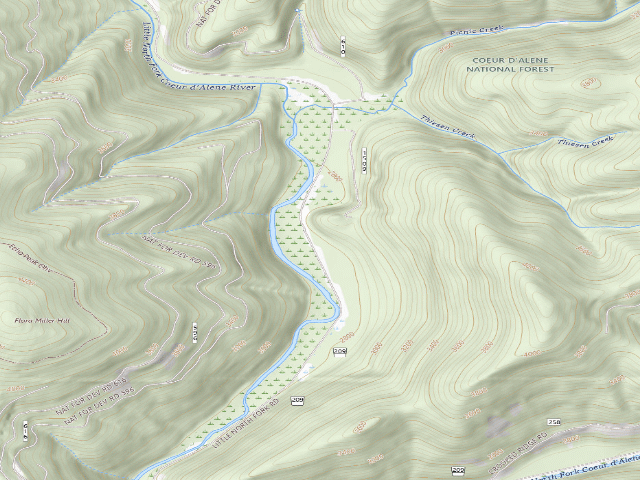 USGS topographic map of Rd 209 Site 53