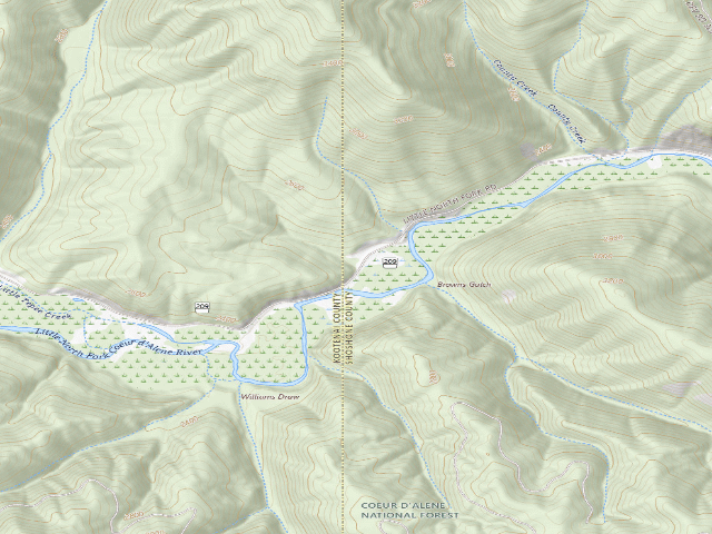 USGS topographic map of Rd 209 Site 62