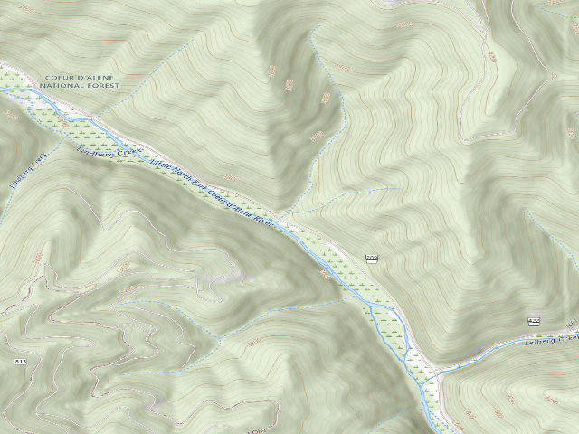 USGS topographic map of Rd 209 Site 68