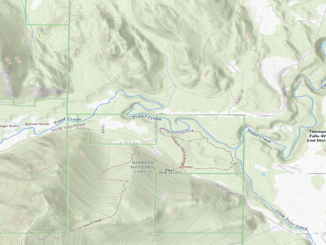 USGS topographic map of Rd 214 Site 1