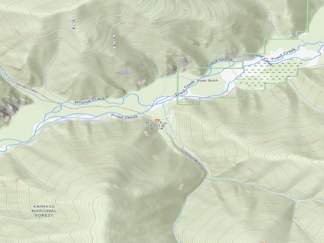 USGS topographic map of Rd 214 Site 2