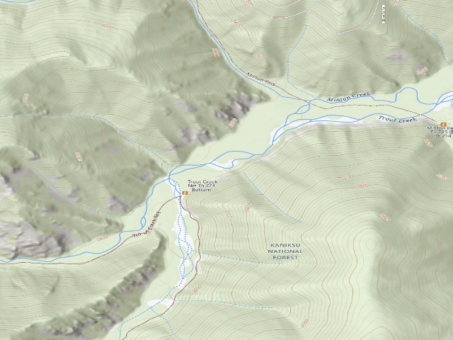 USGS topographic map of Rd 214 Site 3