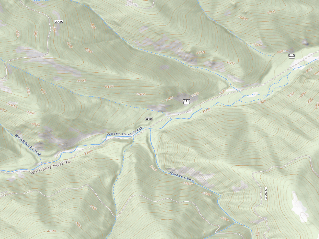 USGS topographic map of Rd 215 Site 11