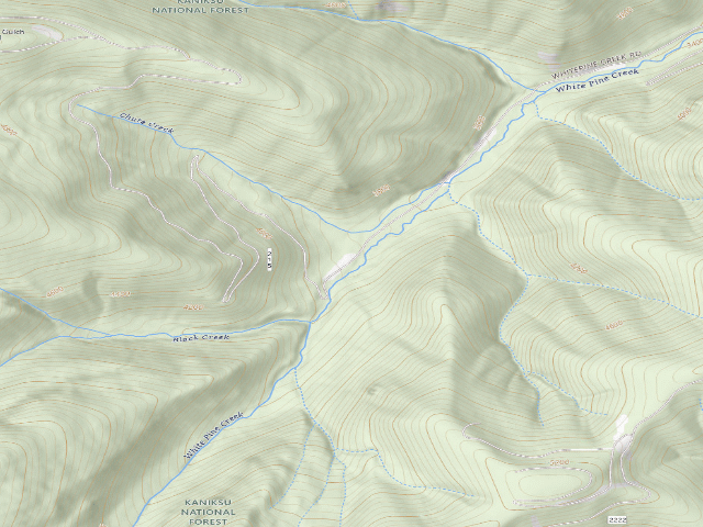 USGS topographic map of Rd 215 Site 13