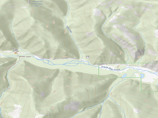 USGS topographic map of Rd 215 Site 2