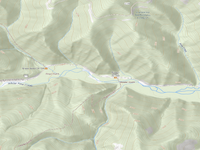 USGS topographic map of Rd 215 Site 6