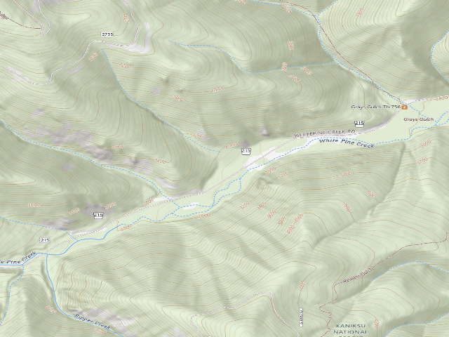 USGS topographic map of Rd 215 Site 9