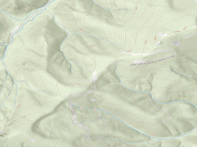 USGS topographic map of Rd 2222 Site 4