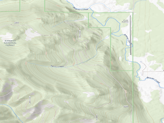 USGS topographic map of Rd 2253 Site 1