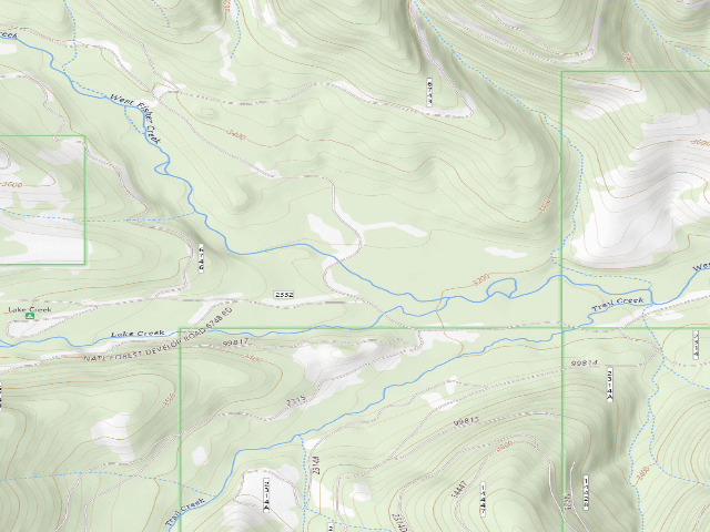 USGS topographic map of Rd 231 Site 2