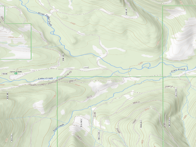 USGS topographic map of Rd 2332 Site 2