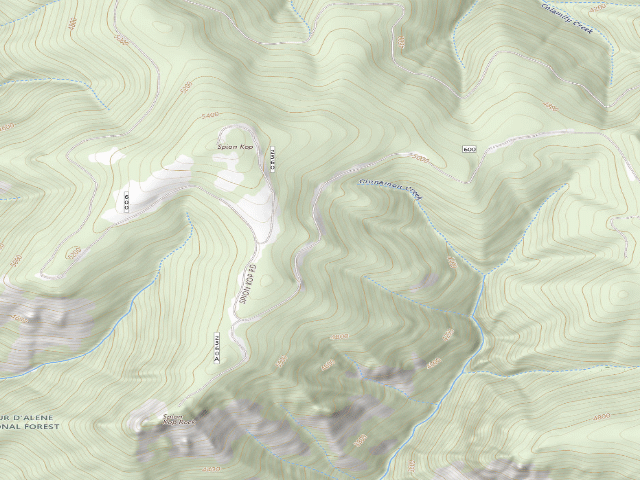 USGS topographic map of Rd 2360 Site 6