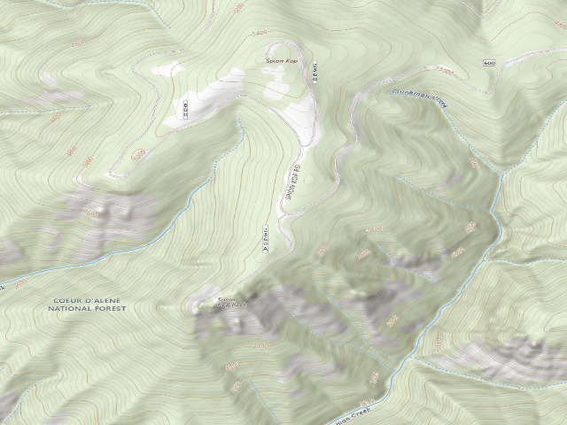 USGS topographic map of Rd 2360 Site 7