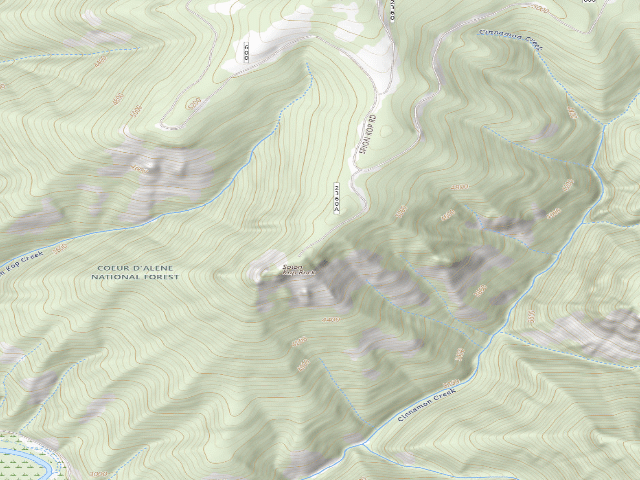 USGS topographic map of Rd 2360 Site 8
