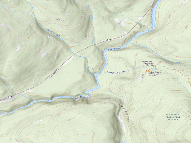 USGS topographic map of Rd 2370 Site 1