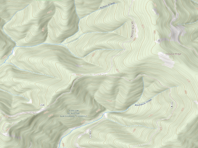 USGS topographic map of Rd 258 Site 10