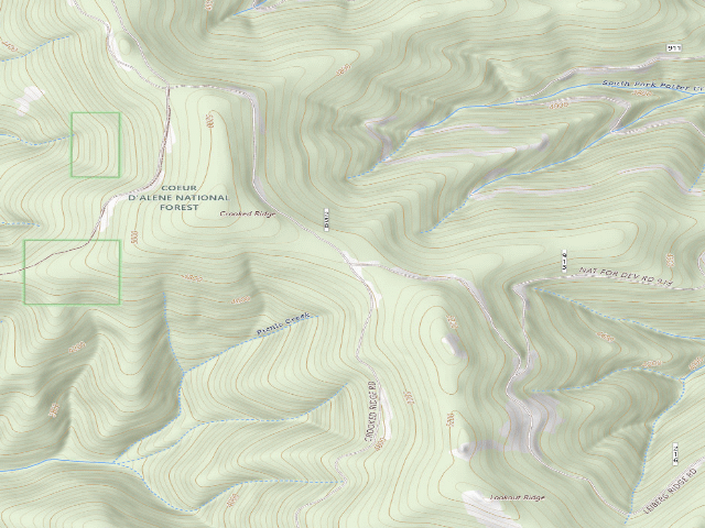 USGS topographic map of Rd 258 Site 11
