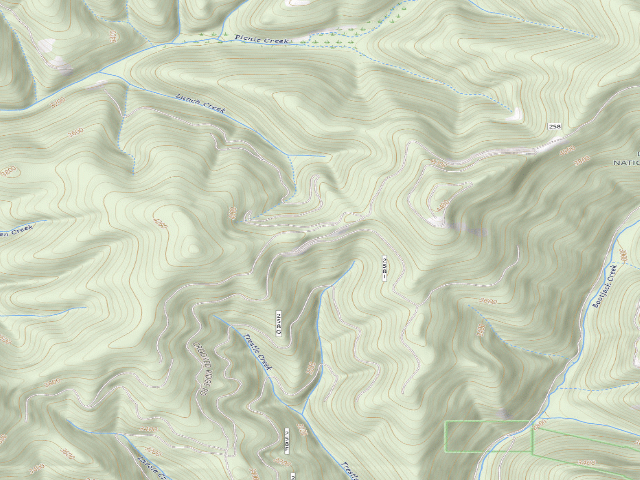 USGS topographic map of Rd 258 Site 4