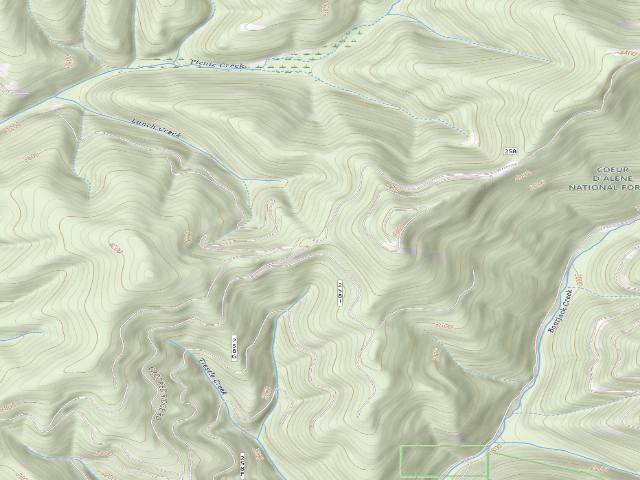 USGS topographic map of Rd 258 Site 5