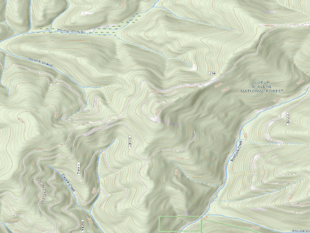 USGS topographic map of Rd 258 Site 6