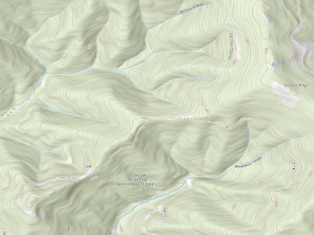 USGS topographic map of Rd 258 Site 9