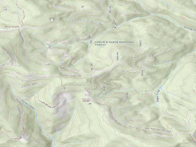USGS topographic map of Rd 259 Site 1
