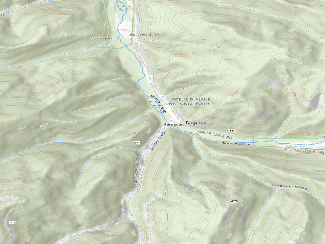 USGS topographic map of Rd 271 Site 3