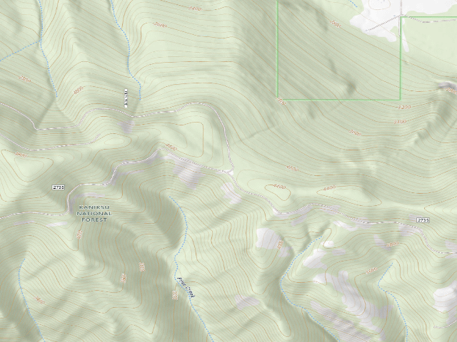 USGS topographic map of Rd 2735 Site 3