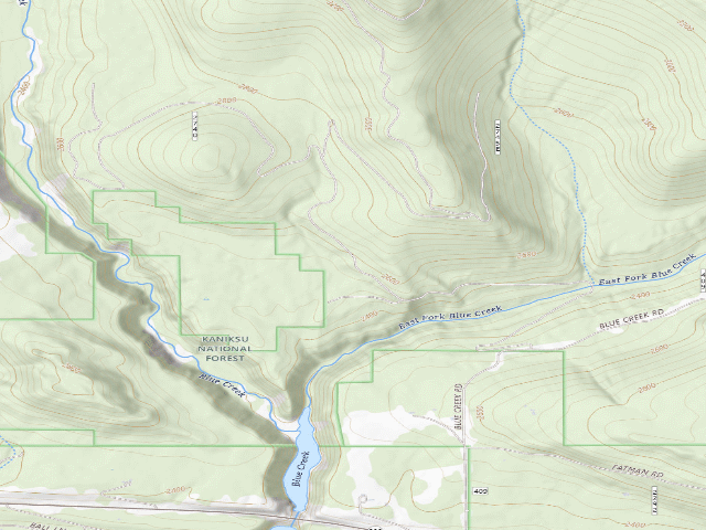 USGS topographic map of Rd 2745 Site 1