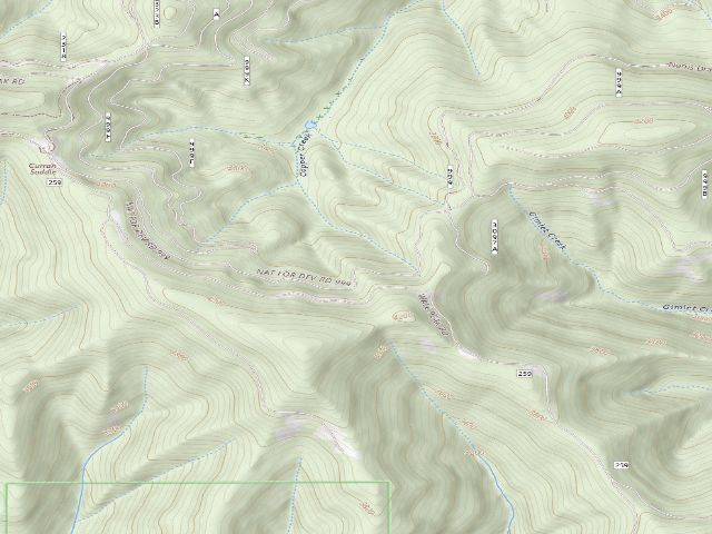 USGS topographic map of Rd 3097 Site 1