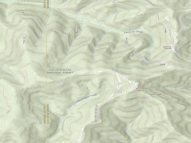 USGS topographic map of Rd 323 Mm 5.3 Spur 1