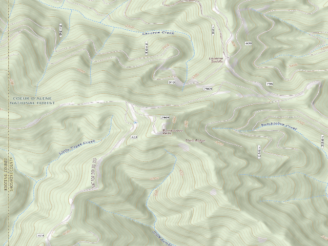 USGS topographic map of Rd 323 Mm 5.3 Spur 2