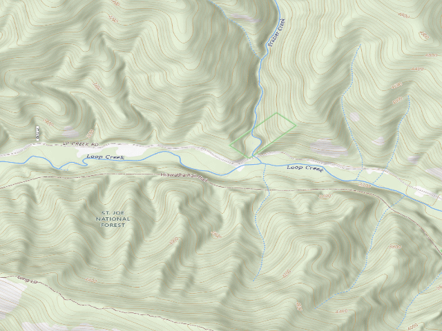 USGS topographic map of Rd 326 Mi 2.1 Site C