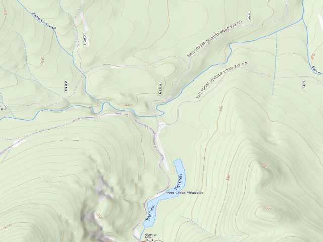USGS topographic map of Rd 338 Site 4